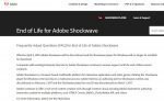 Adobe Shockwave正式退役